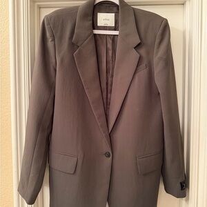 Aritzia Wilfred Women's Charcoal Blazer